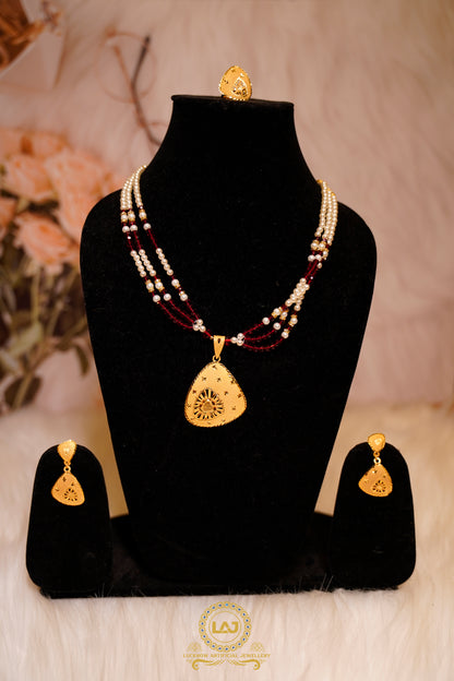 PENDENT SET - LOOK LIKE GOLD