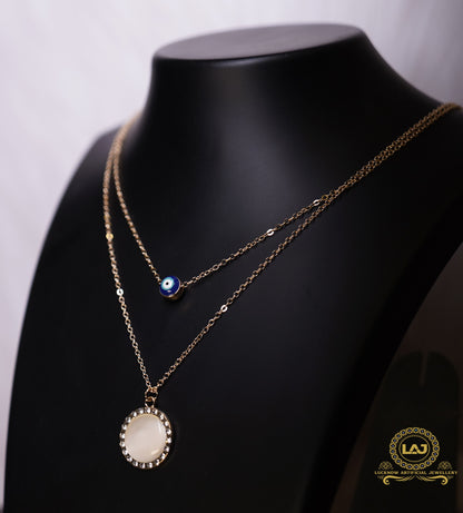 Evil Eye Round Pendant