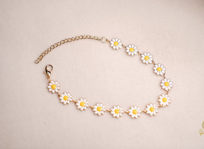 Floral Charm Bracelet