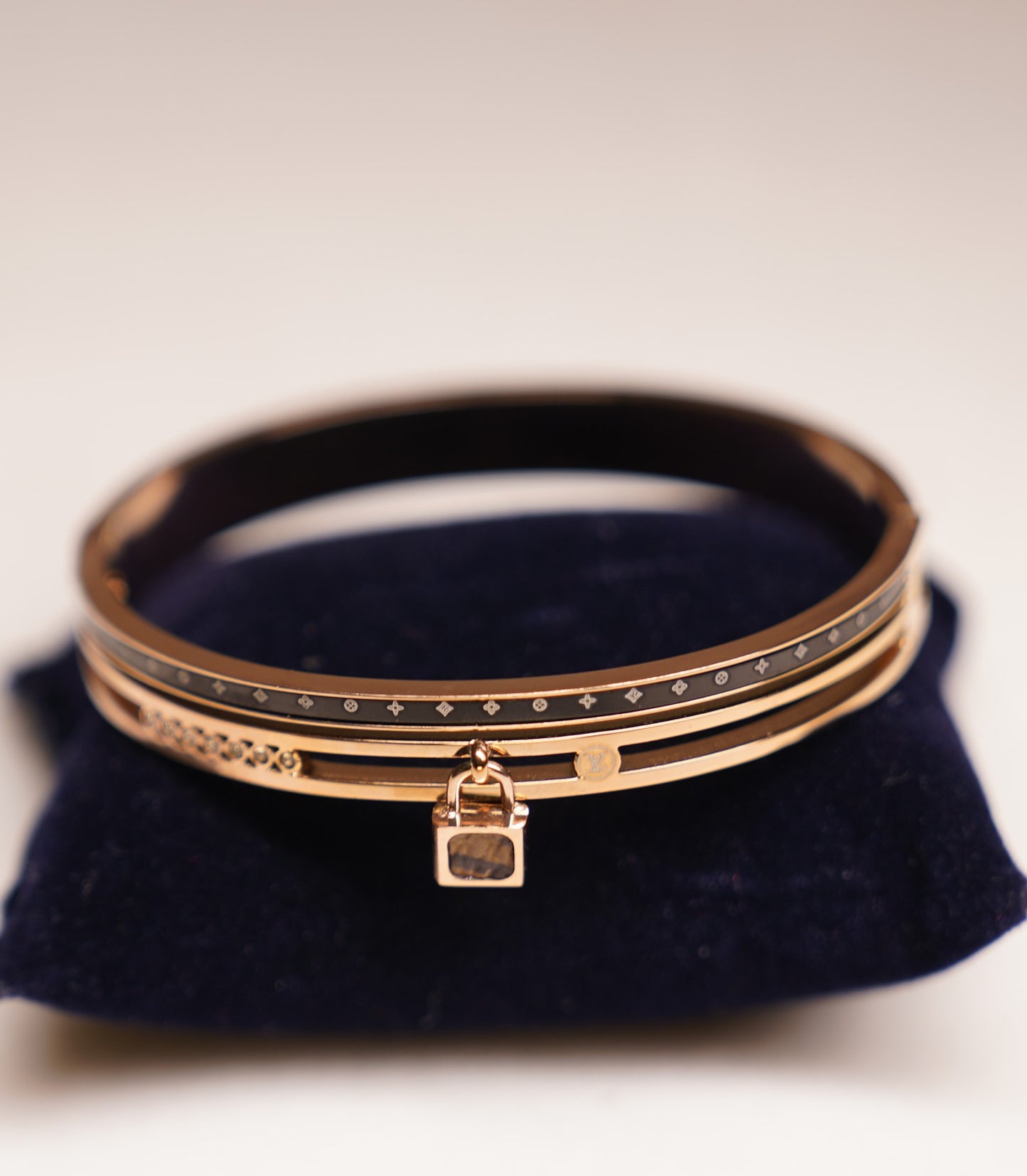 Luxe Lock Charm Bracelet