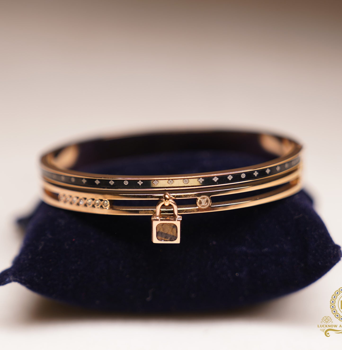 Luxe Lock Charm Bracelet