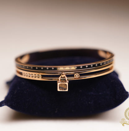 Luxe Lock Charm Bracelet