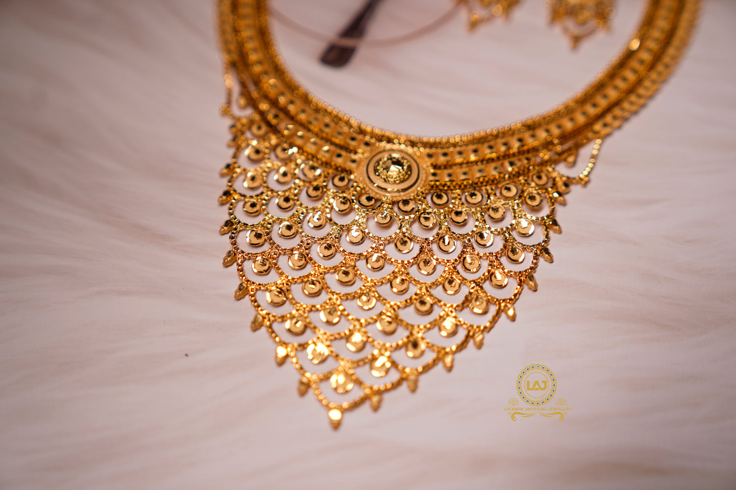 TURQUOISE NECKLACE SET - LOOK LIKE GOLD