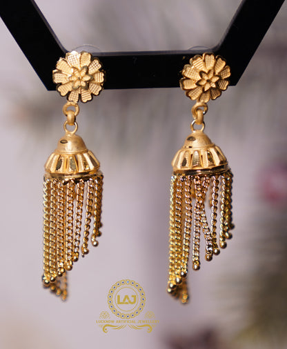 JHUMKI EARRINGS - LOOK LIKE GOLD