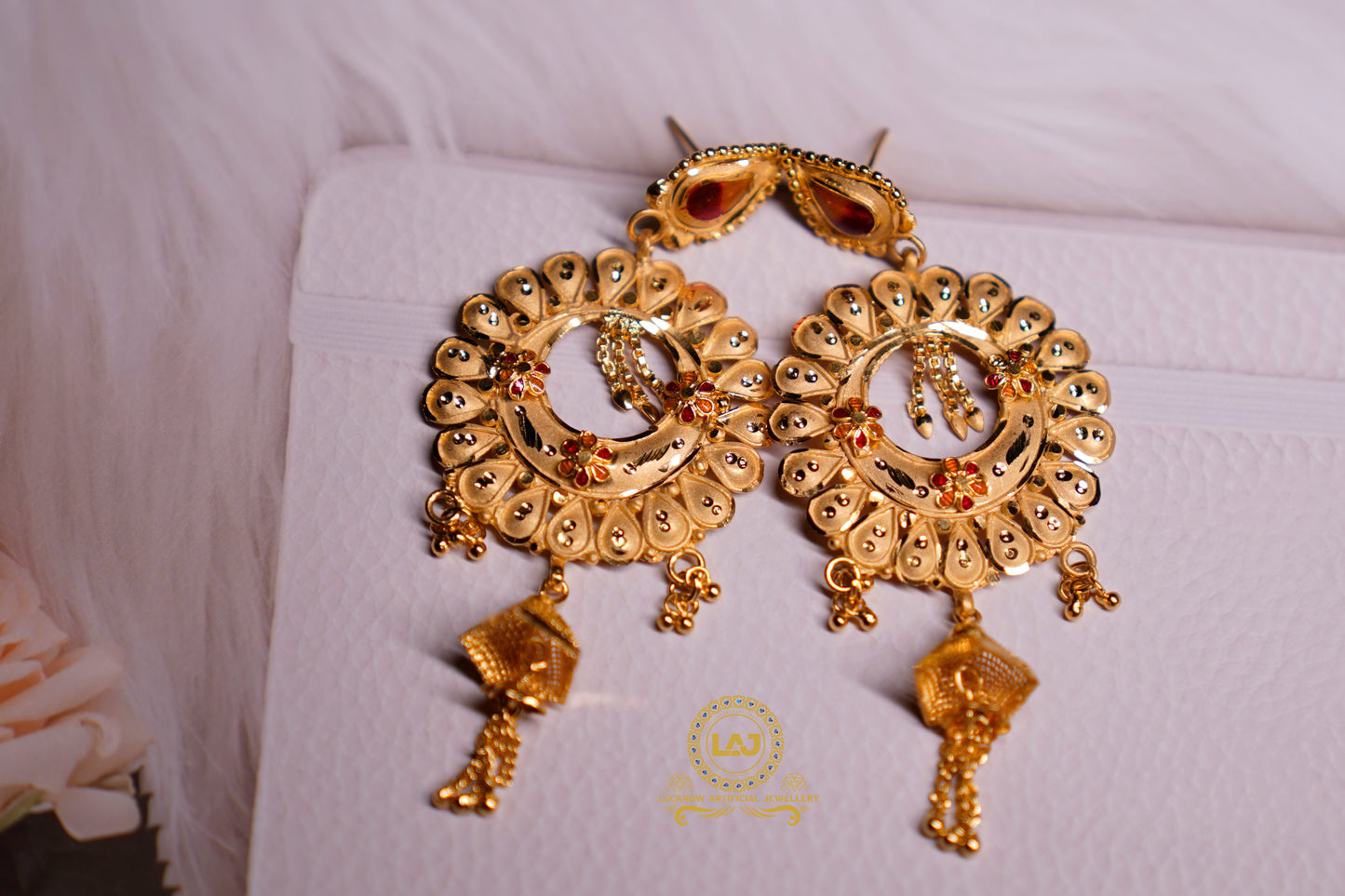 JHUMKI JHALA EARRINGS - LOOK LIKE GOLD