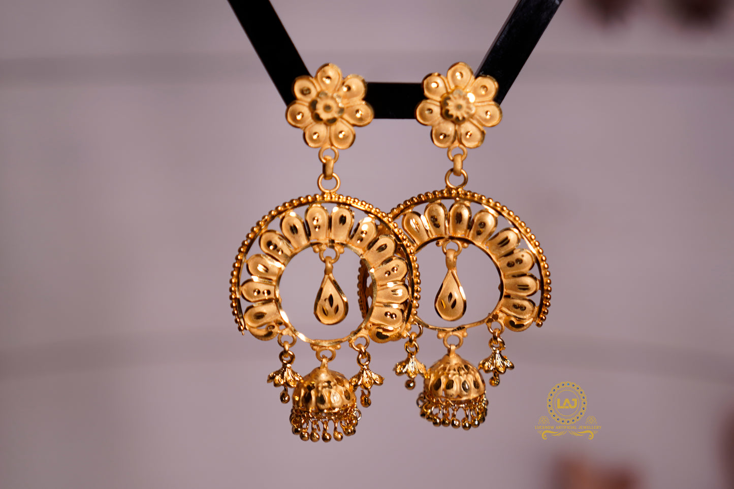 JHUMKI JHALA EARRINGS - LOOK LIKE GOLD
